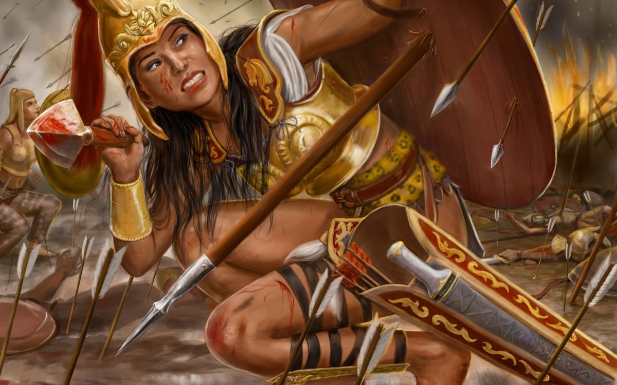 Женщина воительница Спарта