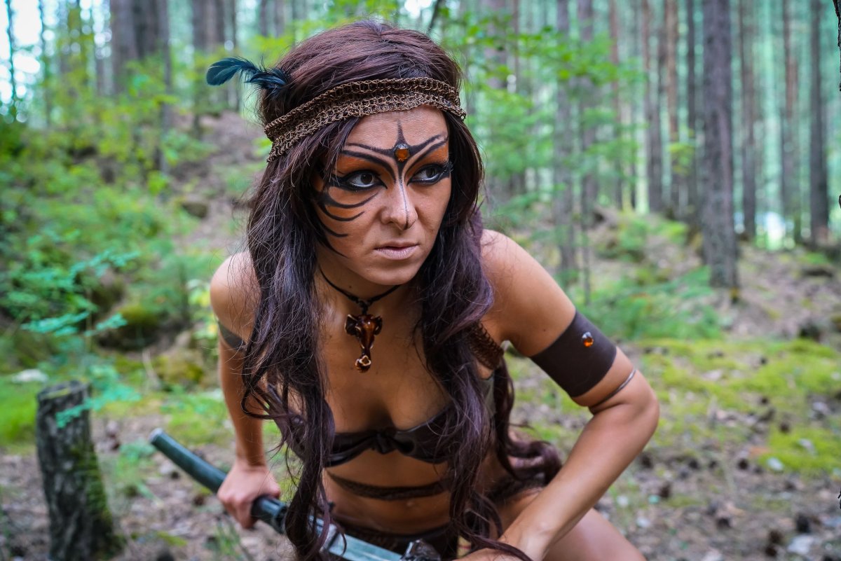 Лицо амазонки