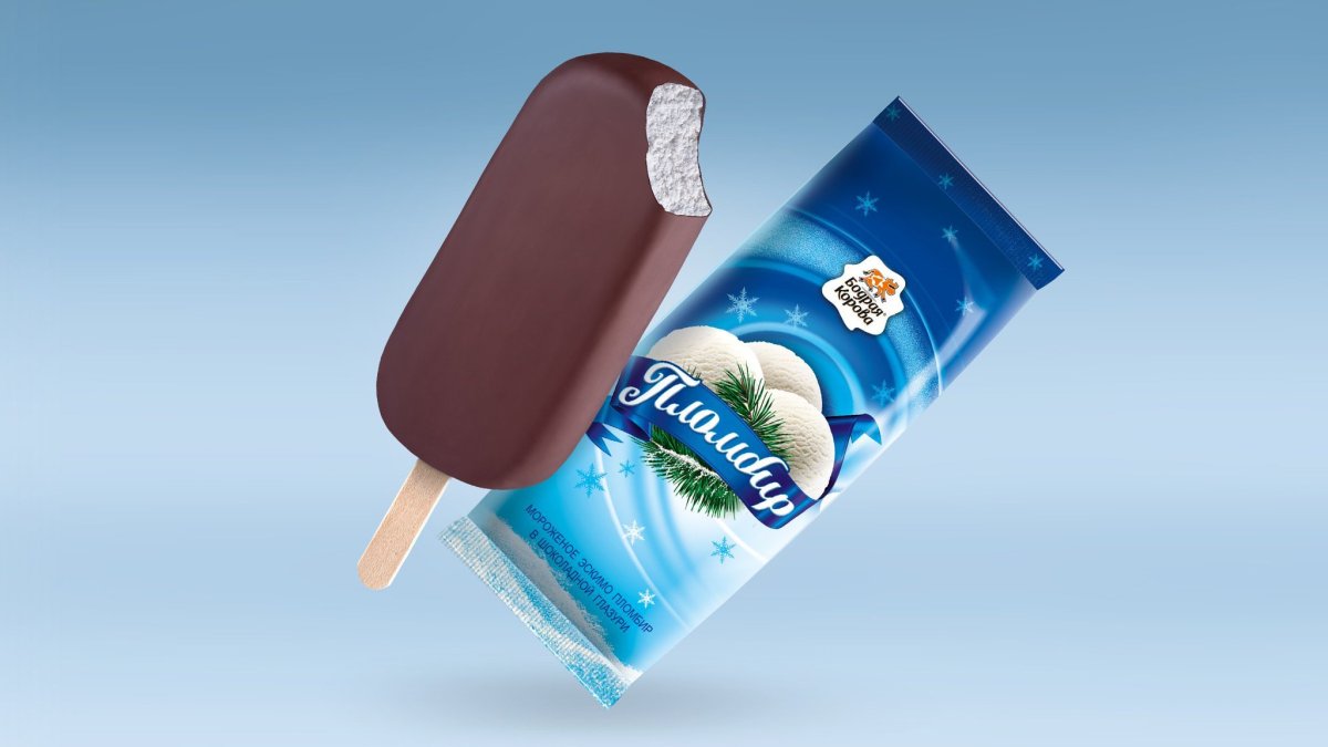 Эскимо пломбир в шоколадной глазури