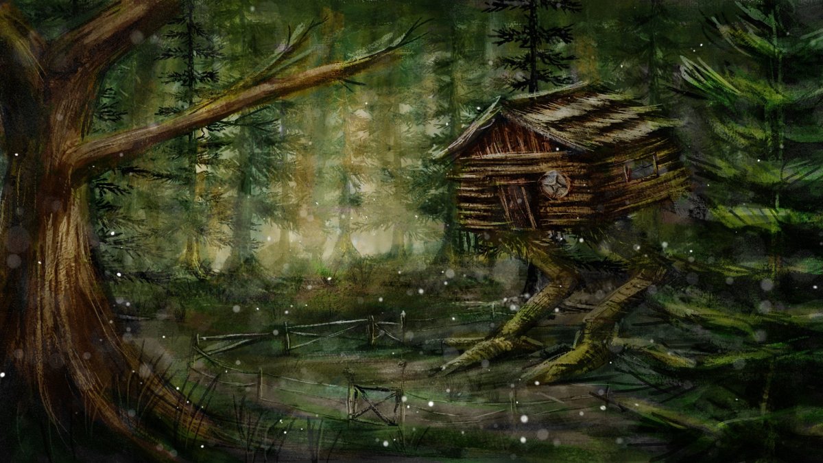 Избушка на курьих ножках и баба Яга