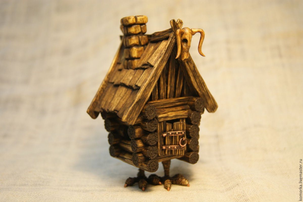 Избушка бабы яги зима