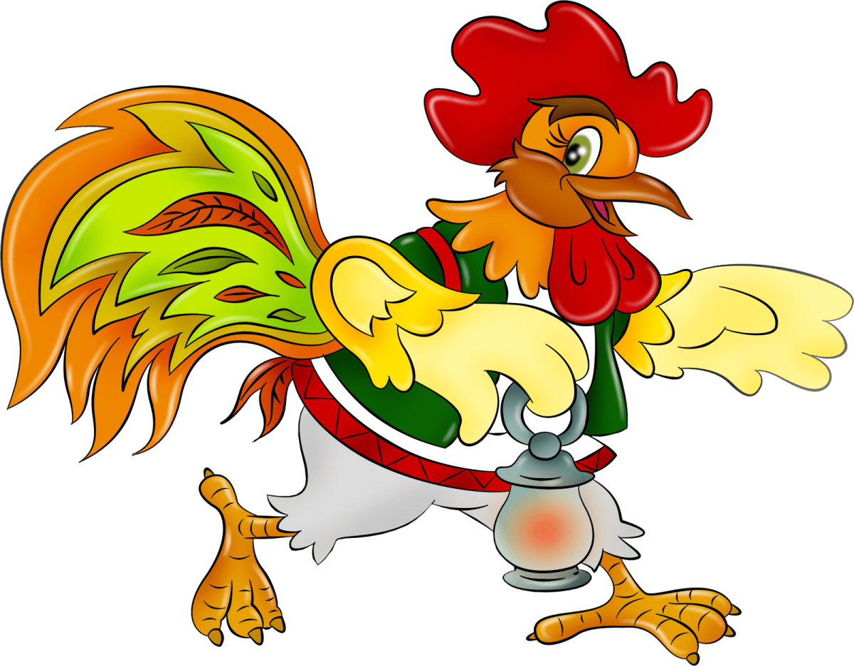 Петух рисунок