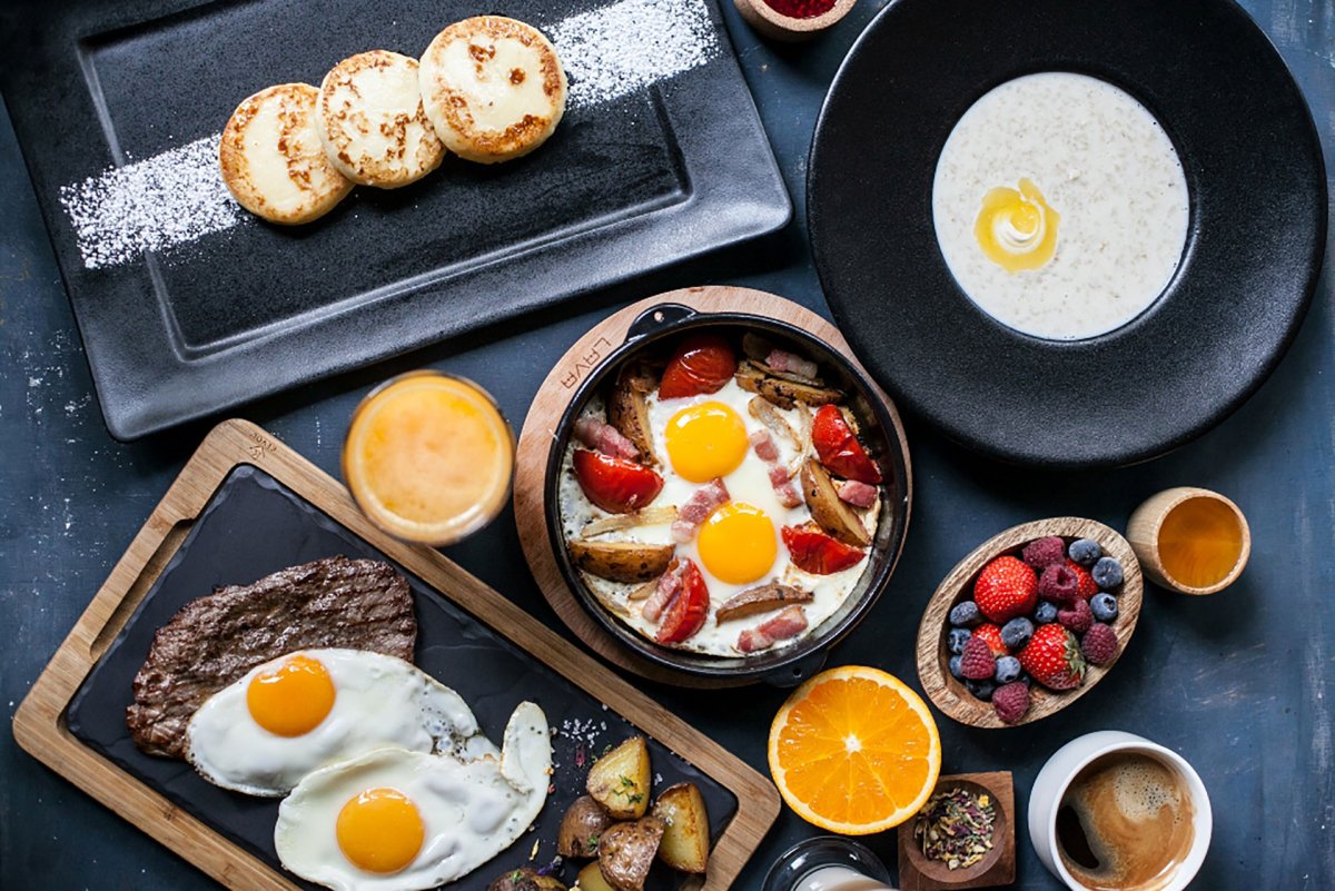 Красивый завтрак