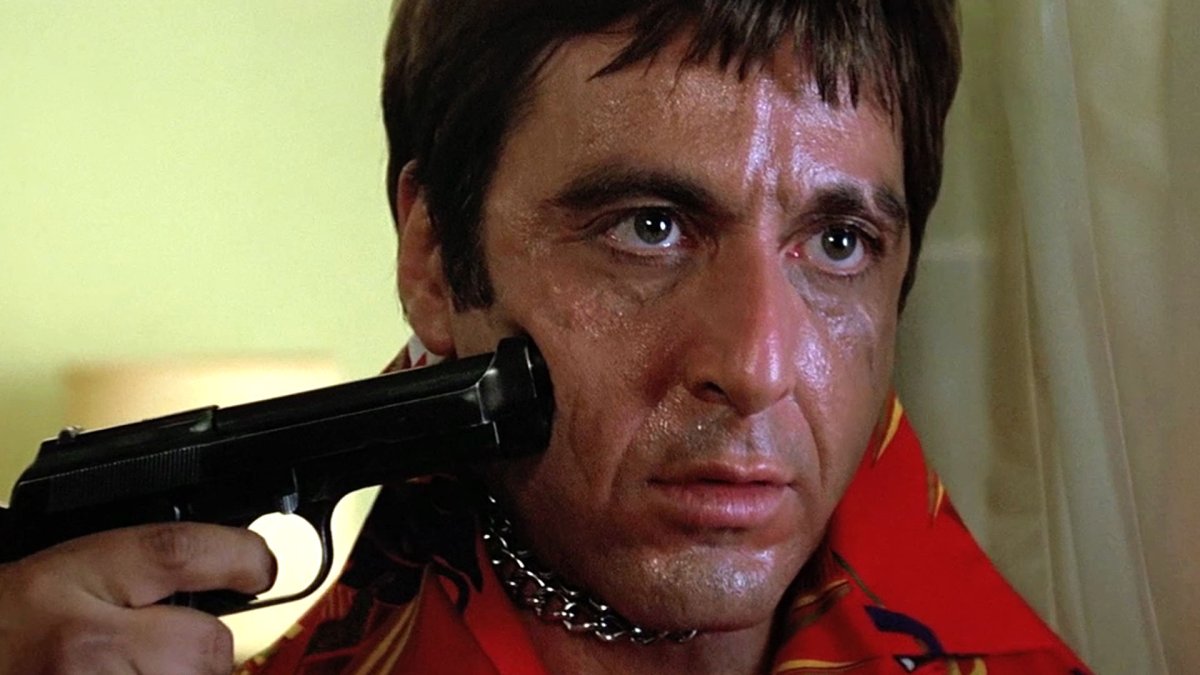 Аль Пачино лицо со шрамом