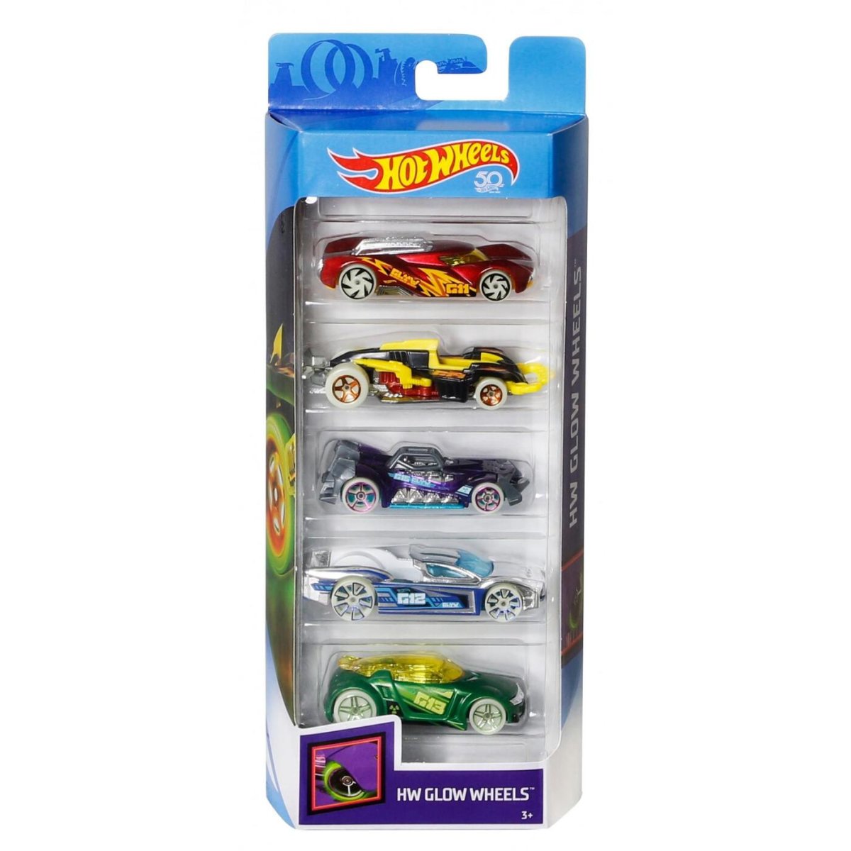 Машинка hot Wheels Glow Wheels Hi Beam (fjy25/fjv67) 6.2 см