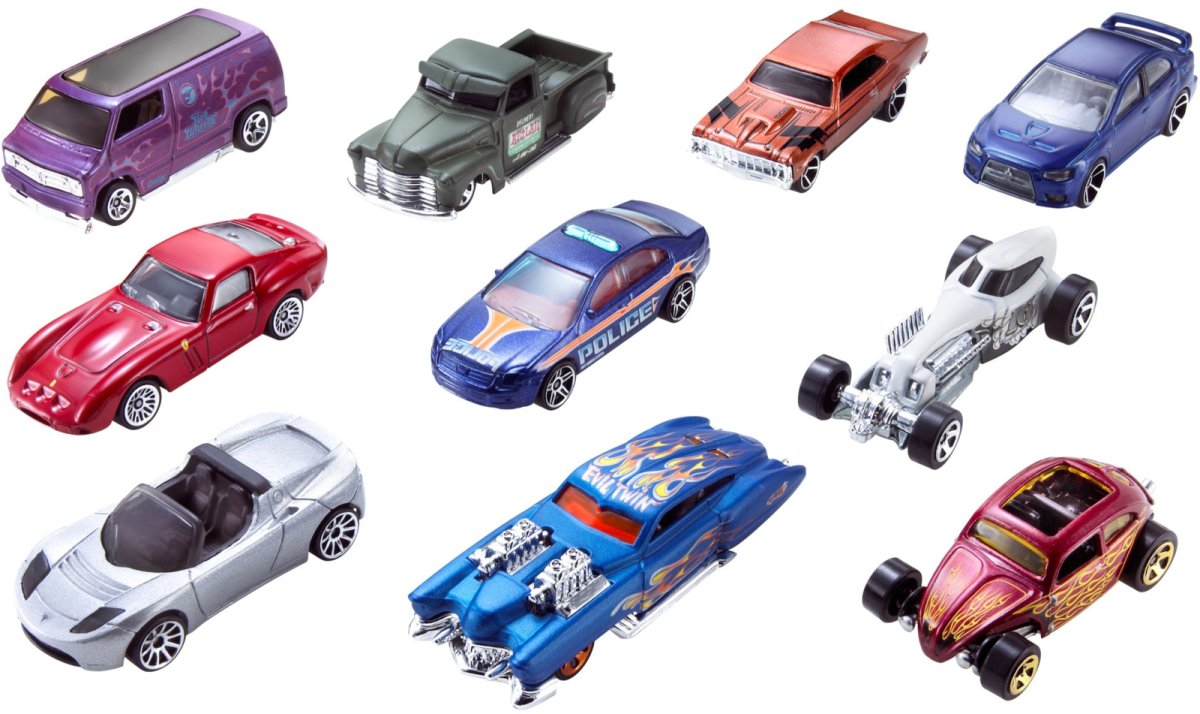 Набор 54886 подарочный 10 машинок hot Wheels