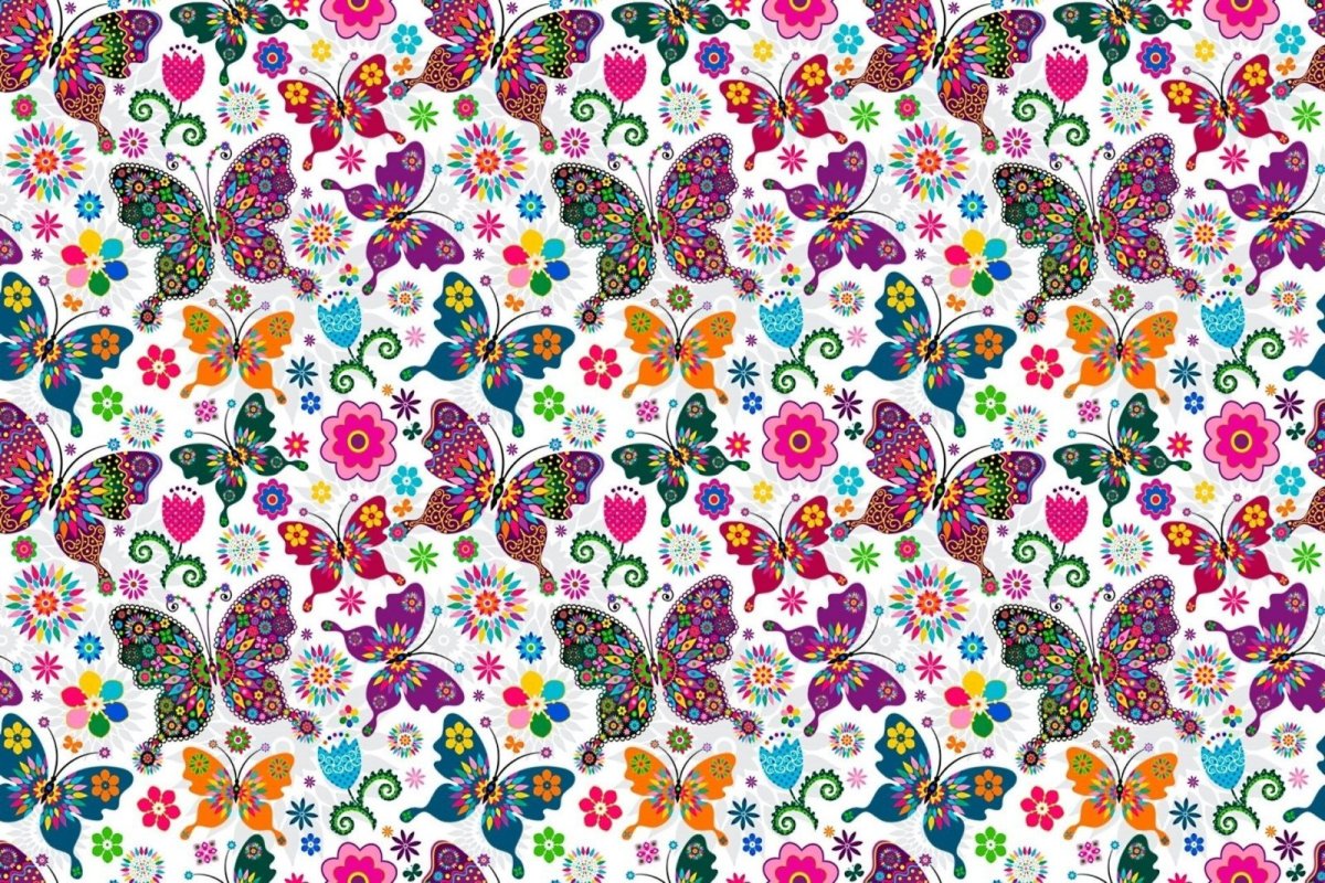 Цветная бумага с узорами