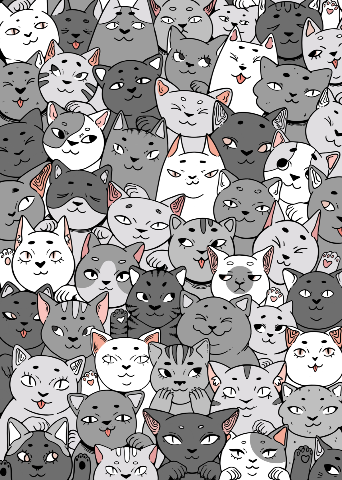 Принт котики