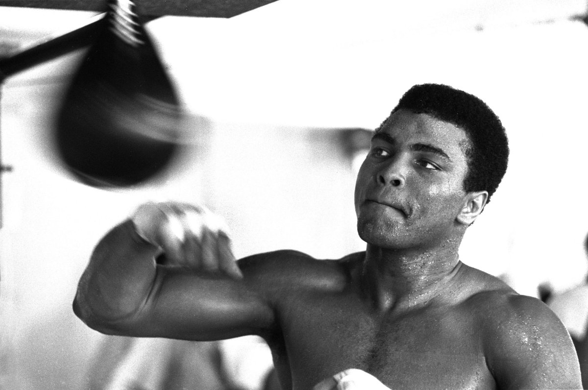 Мухаммед Али тренируется
