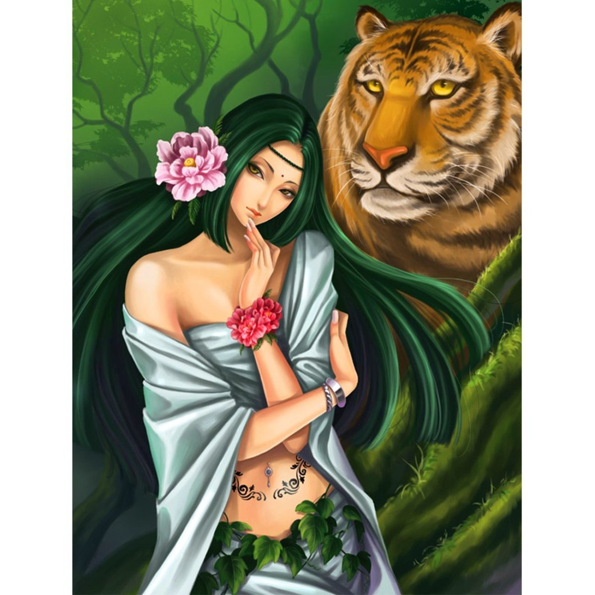 Девочка тигр аниме