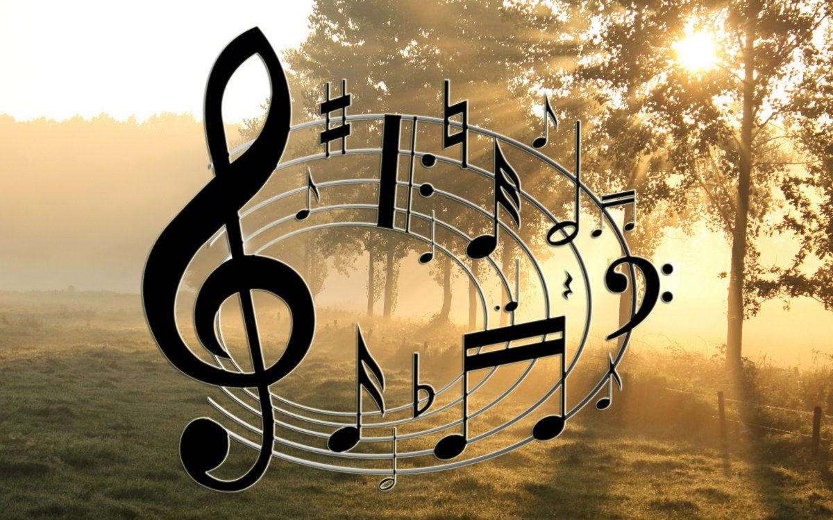 Музыкальный фон векторный