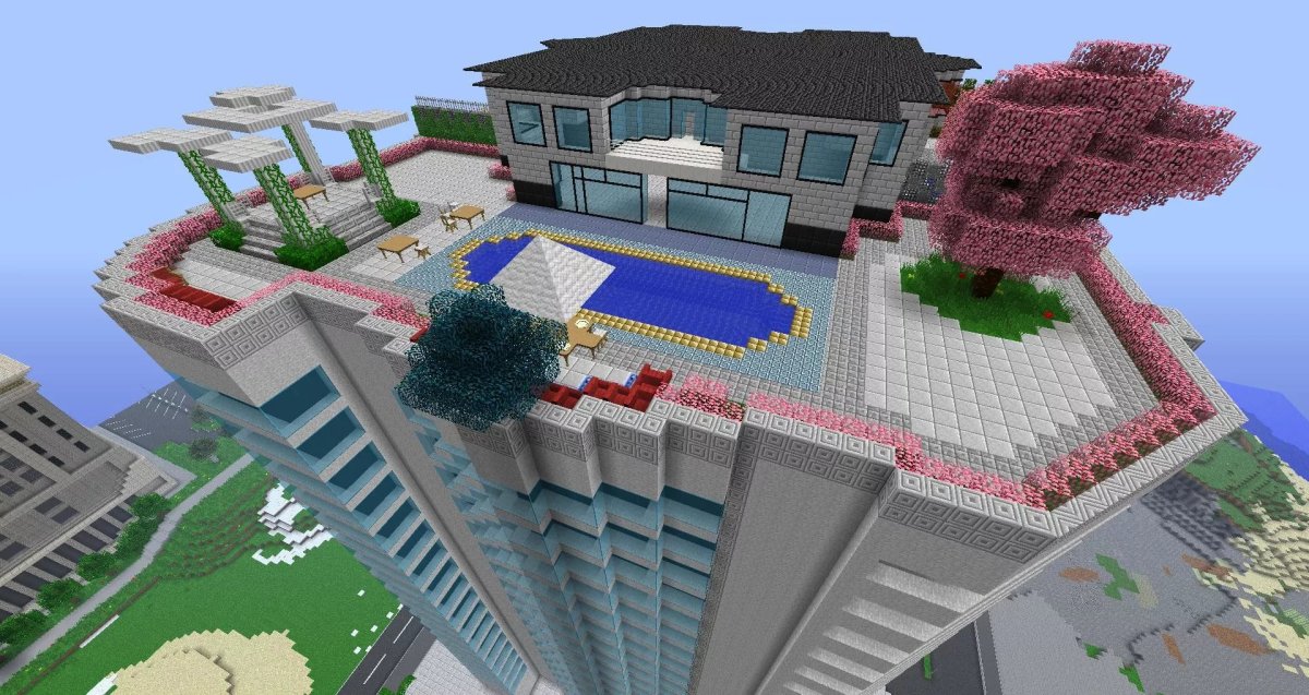 Необычные здания в МАЙНКРАФТЕ