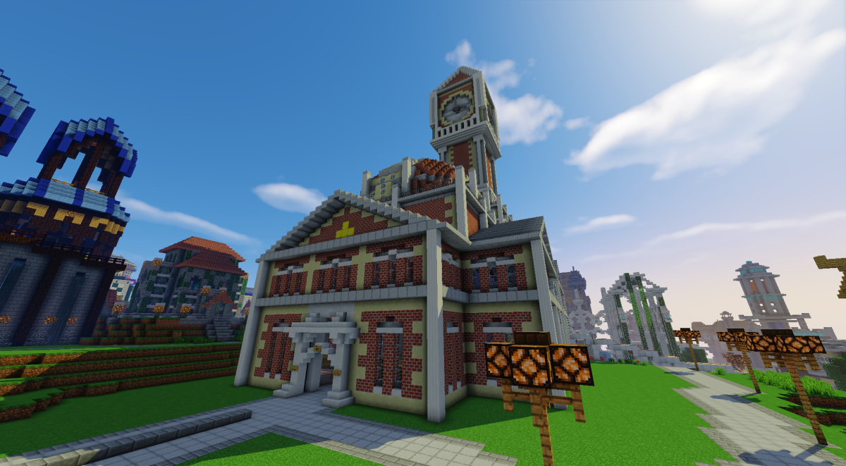 Средневековый замок майнкрафт