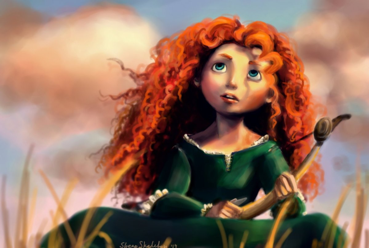 Храбрая сердцем Мерида смеется