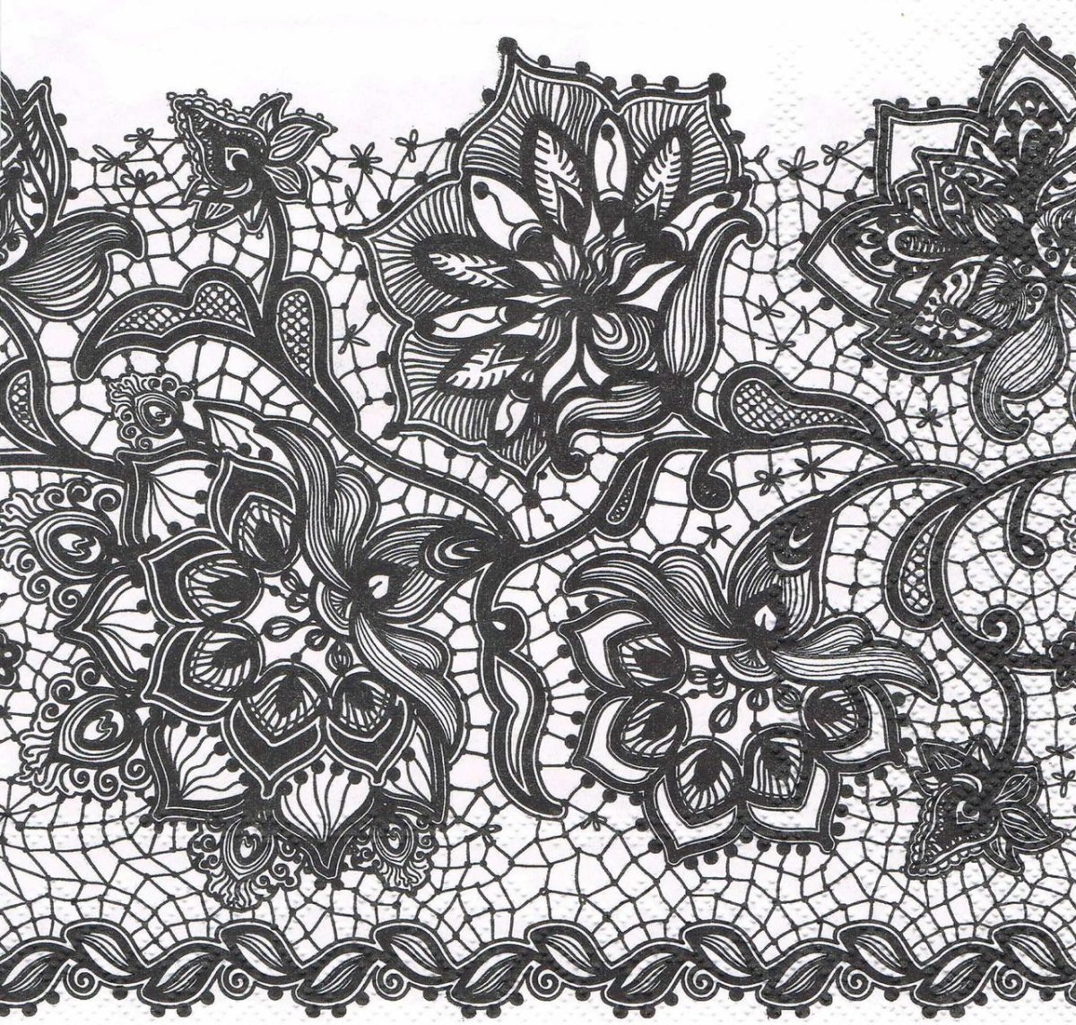 Кружево чёрное