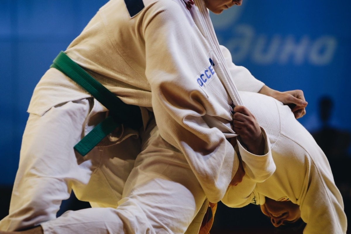 Джиу-джитсу на черном фоне