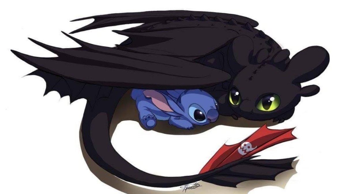 Дракон Беззубик и белая фурия