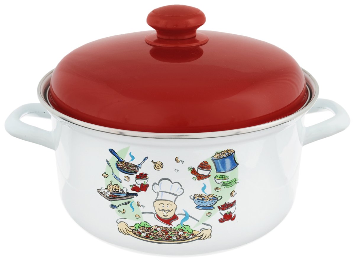 Кастрюля Лысьвенский завод эмалированной посуды с-1515ап2 4,5 л