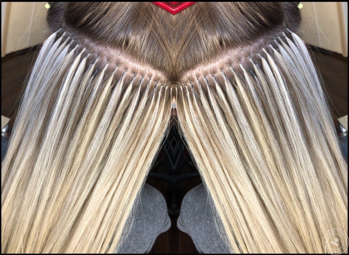 Необычное наращивание волос