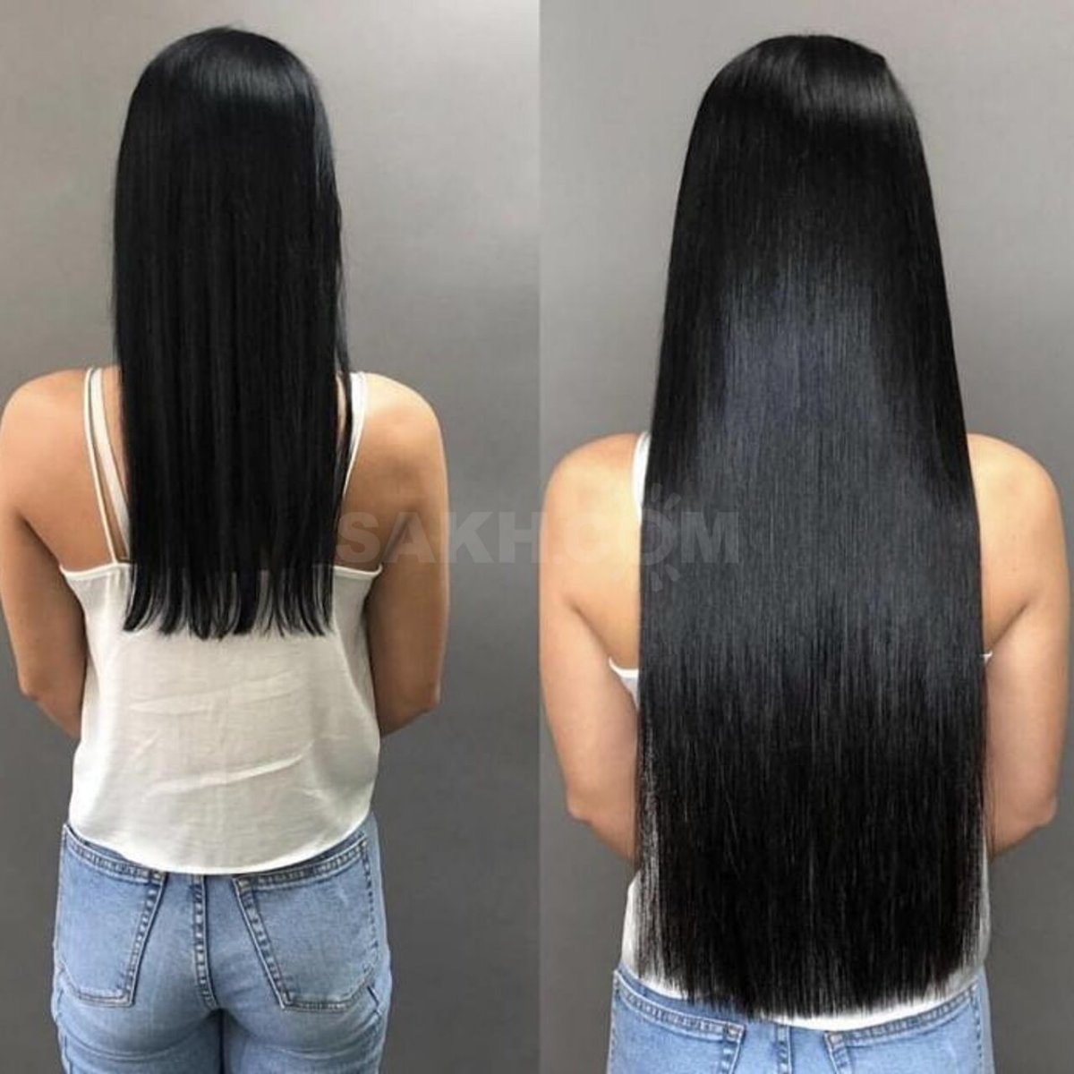 Красивое наращивание волос