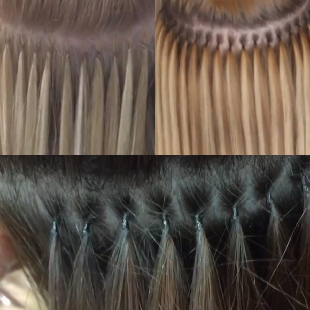 Нарощенные волосы средней длины