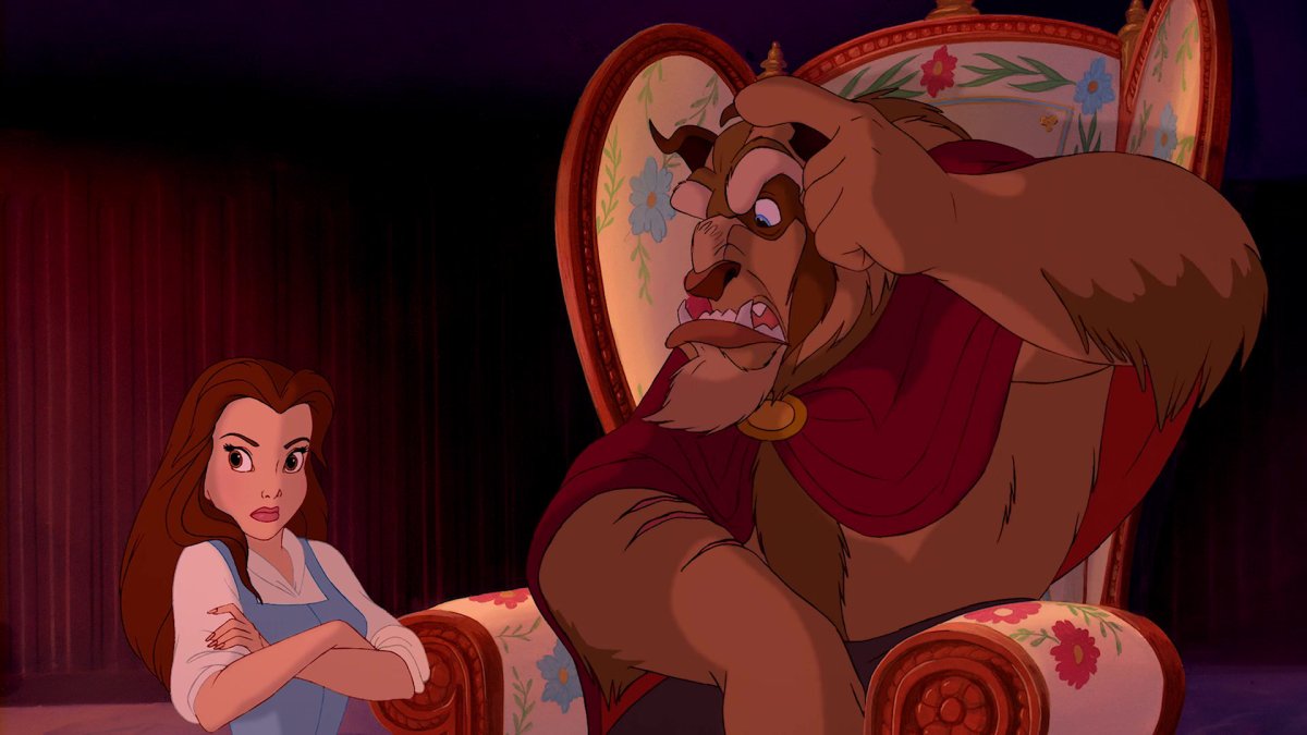 Красавица и чудовище мультик Дисней 1991