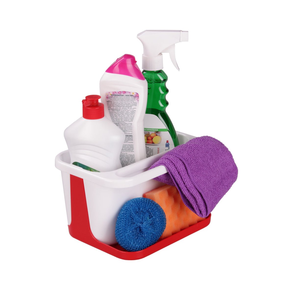 Подставка альтернатива м5763/ для моющих средств "изыск" красный