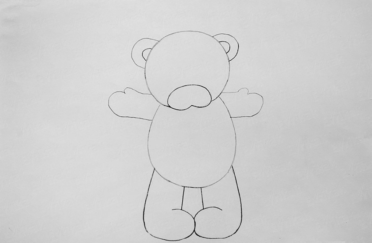 Картинки для срисовки мишки