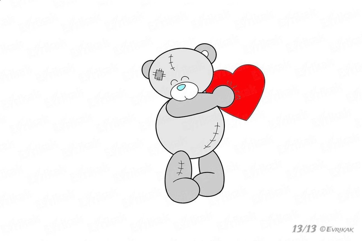 Мишка картинка для детей на прозрачном фоне