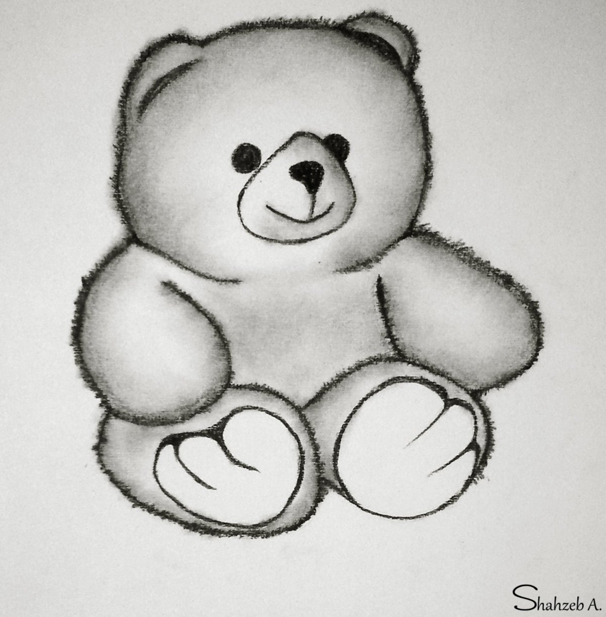 Медвежонок с сердцем раскраска