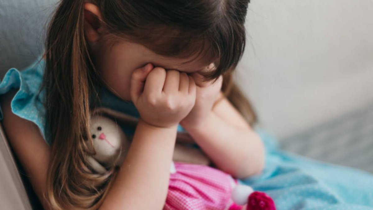 Девочка плачет