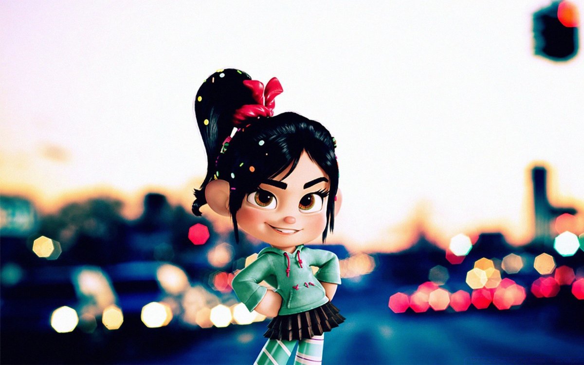 Красивая девочка мультяшный