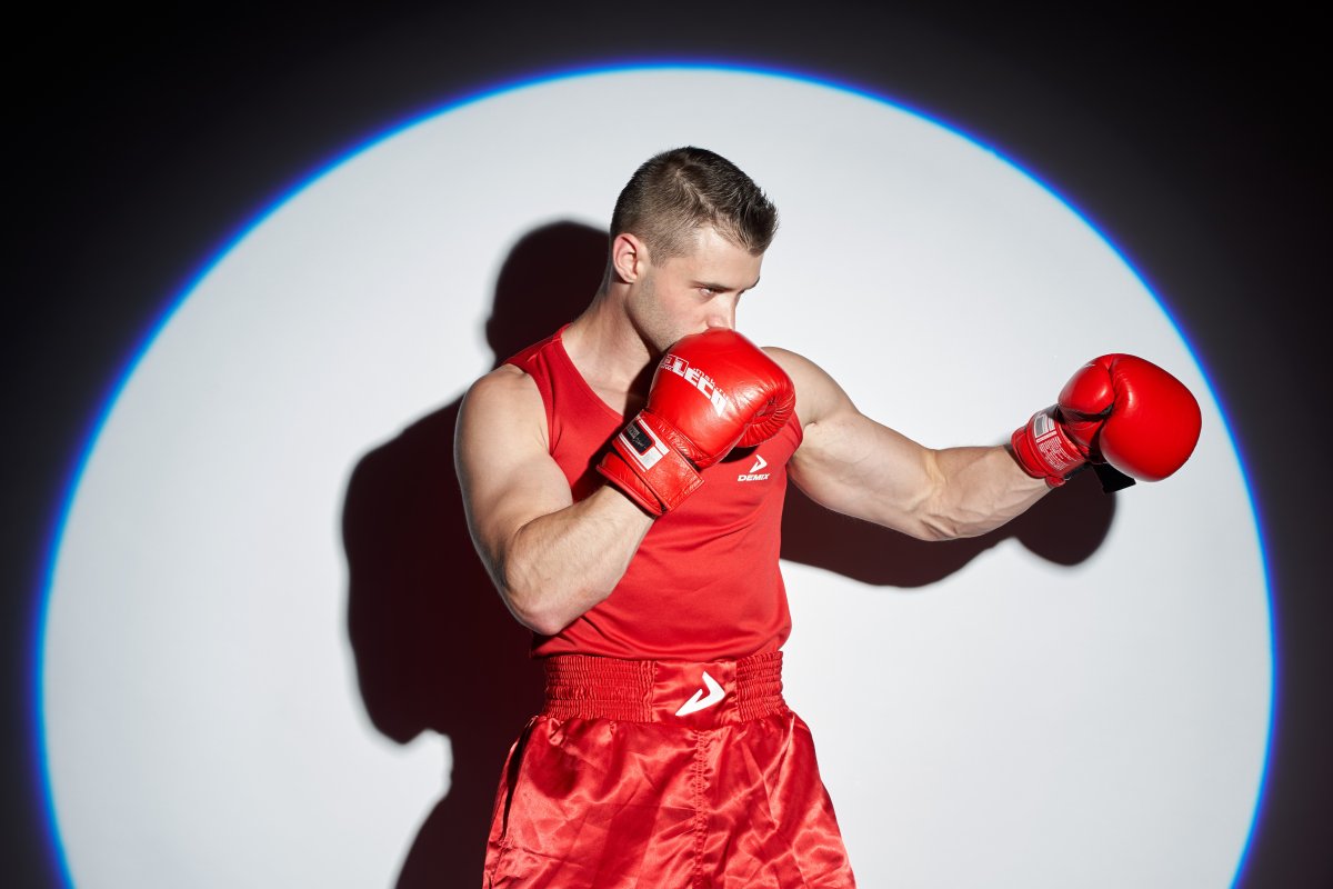 Боксер в перчатках