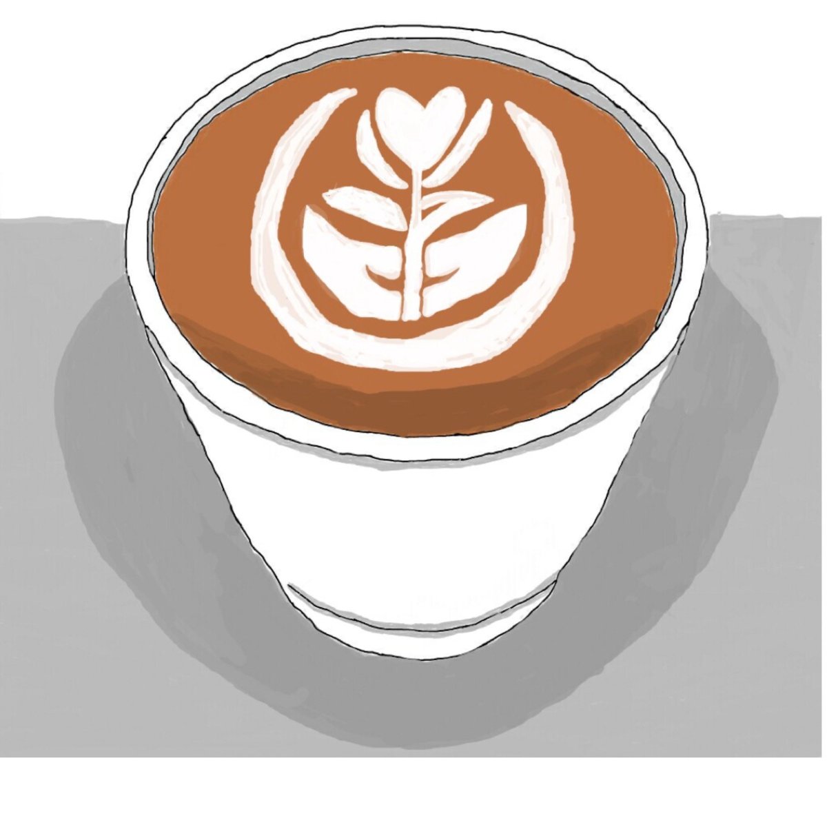 Лёгкие рисунки кофе