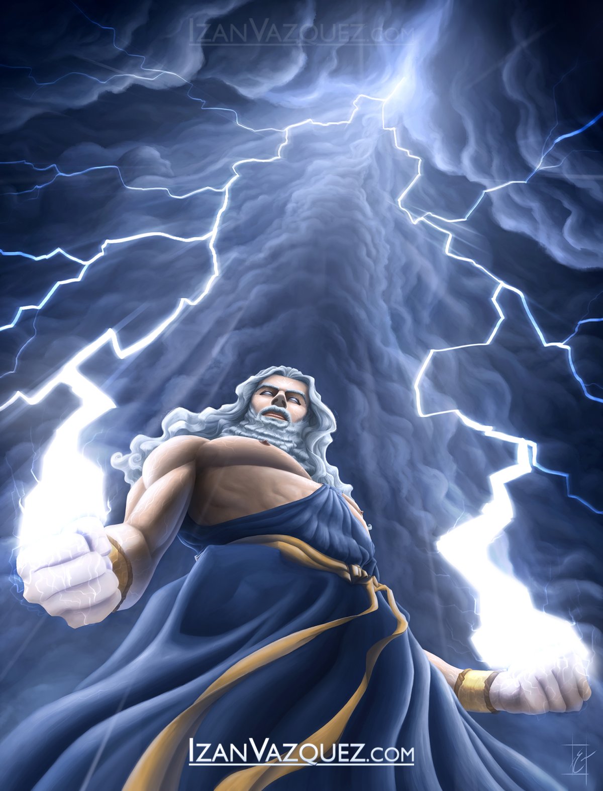 Зевс Бог громовержец арт