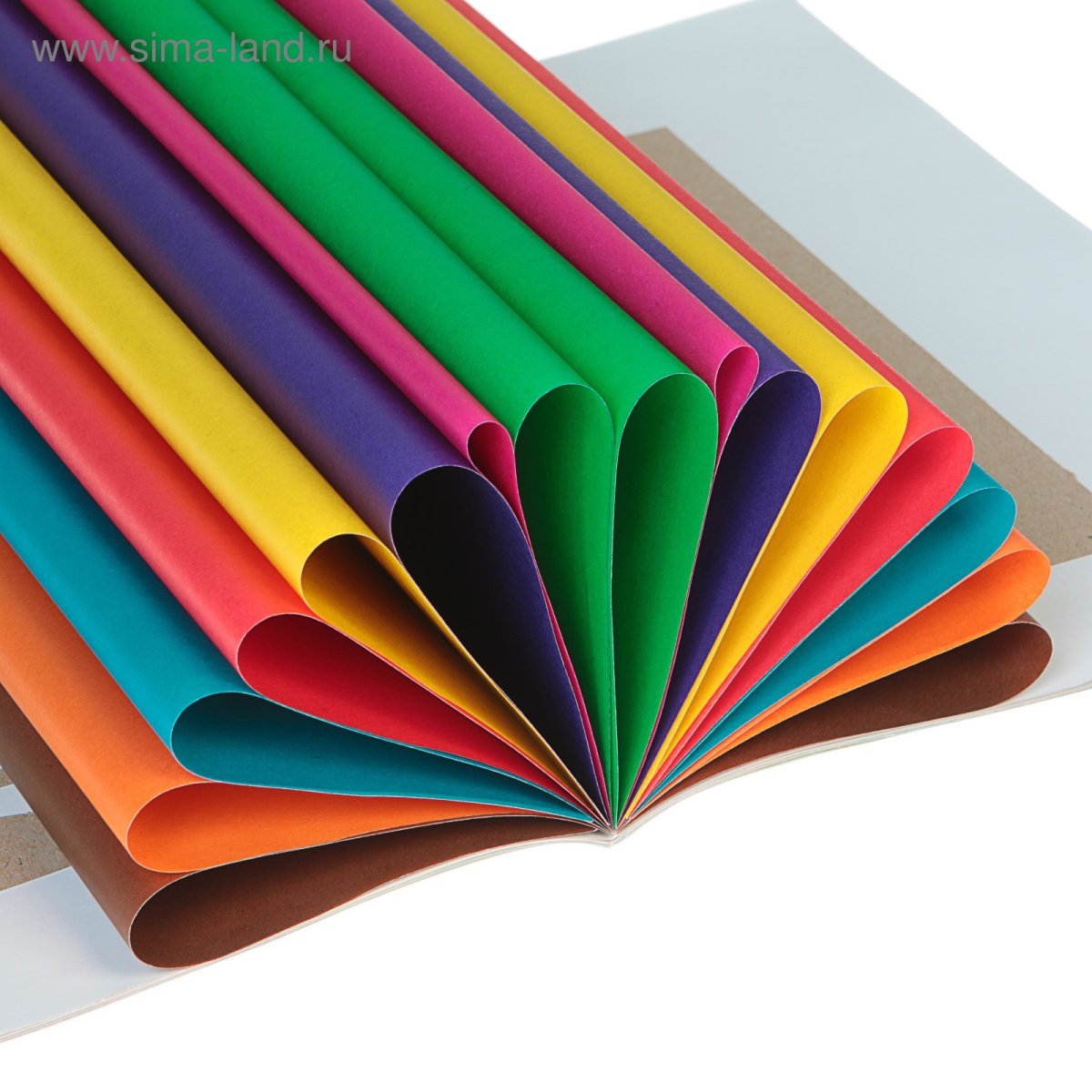 Цветная бумага двусторонняя Creativiki, a4, 16 л., 8 цв.