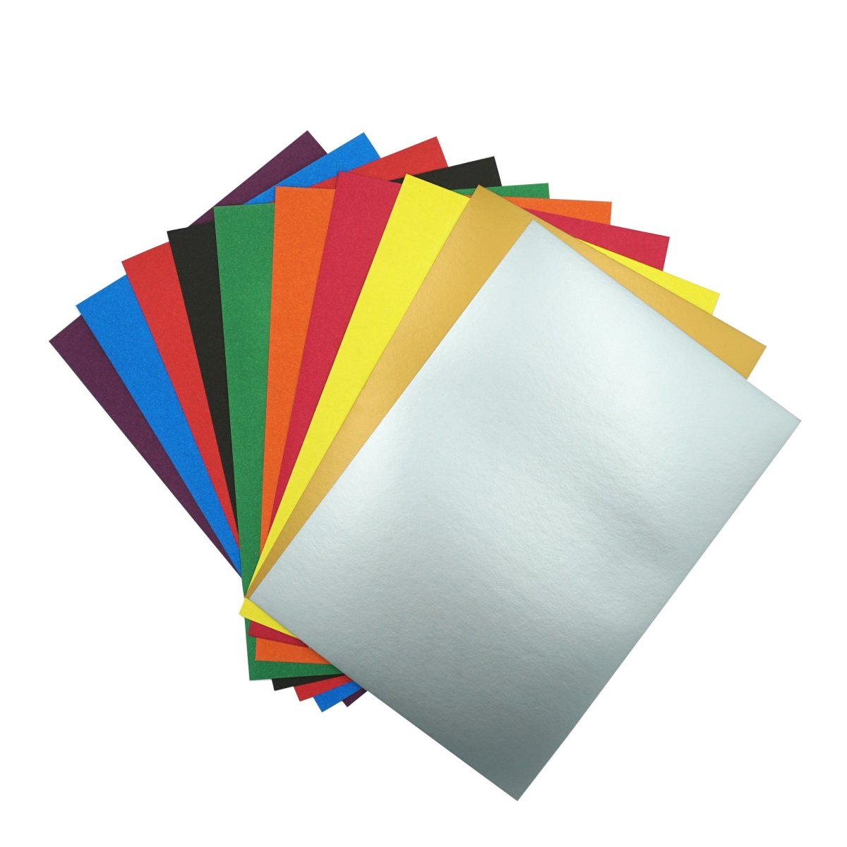 Картон цветной ALINGAR а4, 10л 10цв, немелованный, односторонний/al6290