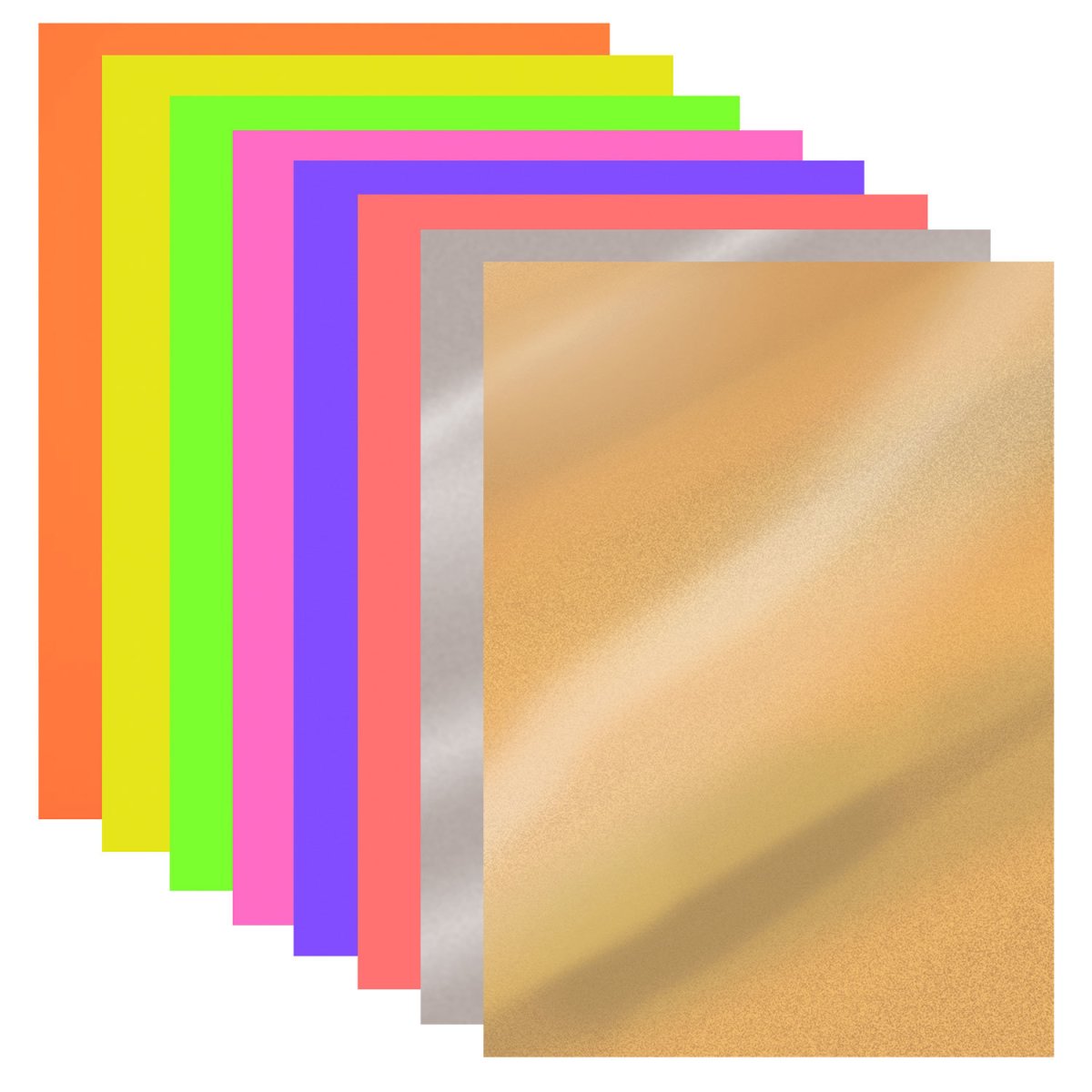 Цветная бумага а4 флуоресцентная мелованная Волшебная