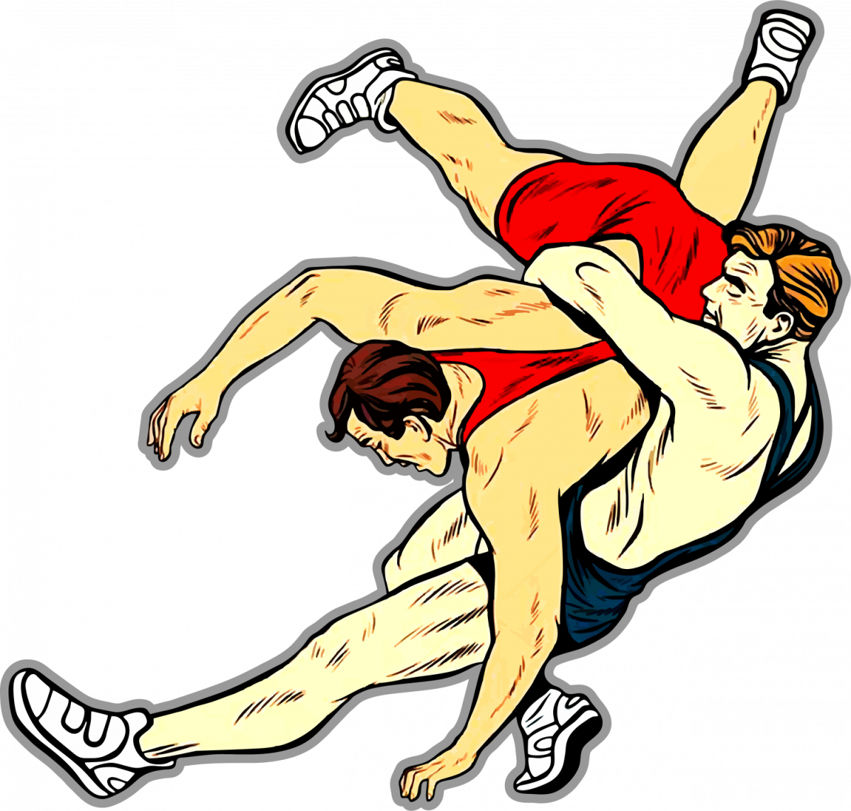 Греко-Римская борьба борец вектор