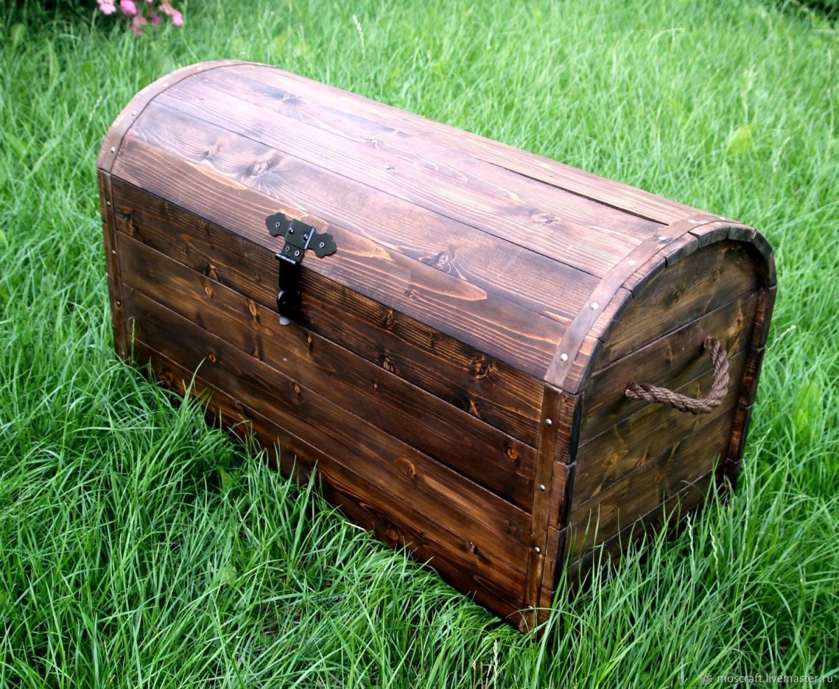 Старинный сундук открытый