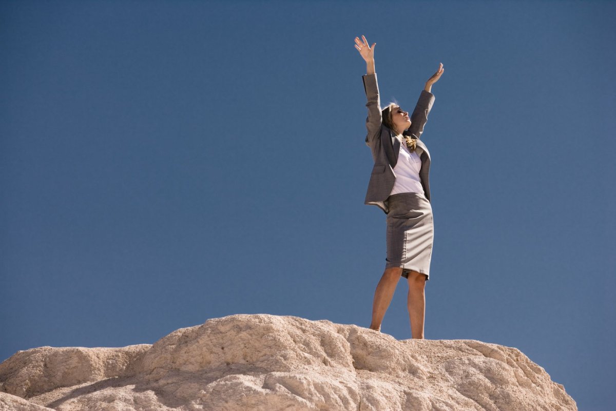 Уверенная женщина