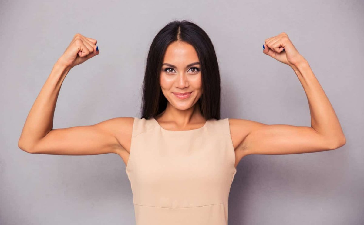 Уверенная в себе женщина