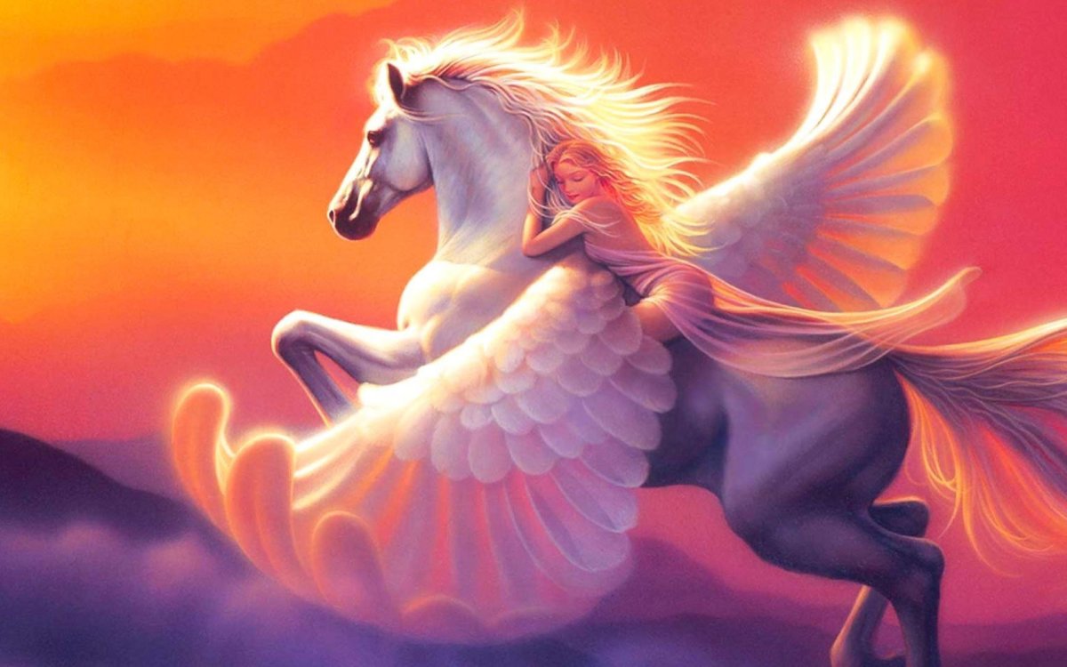 Девушка на Пегасе