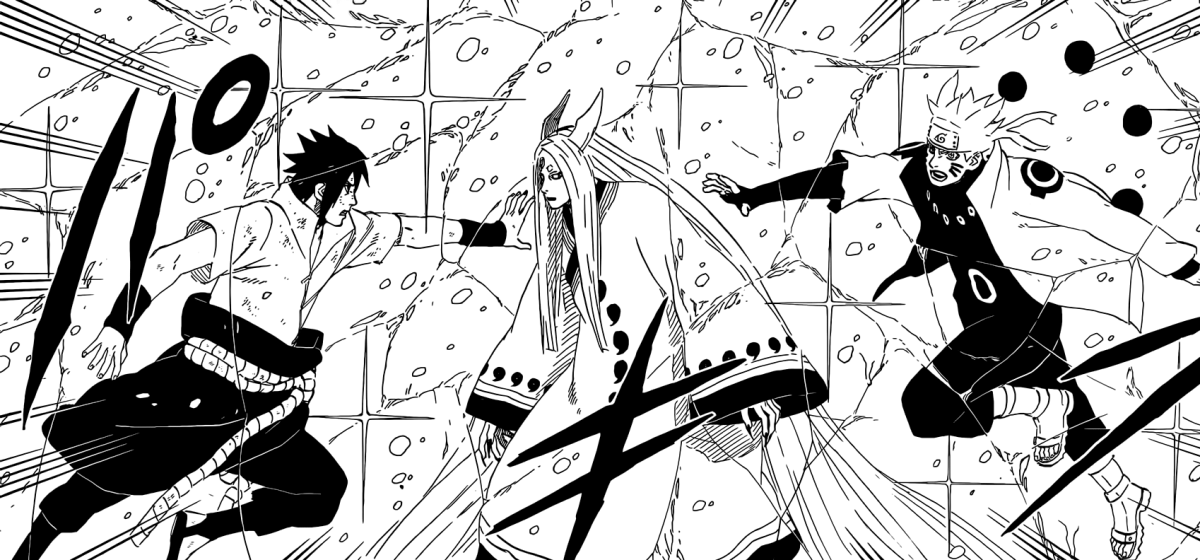 Саске Манга цветная