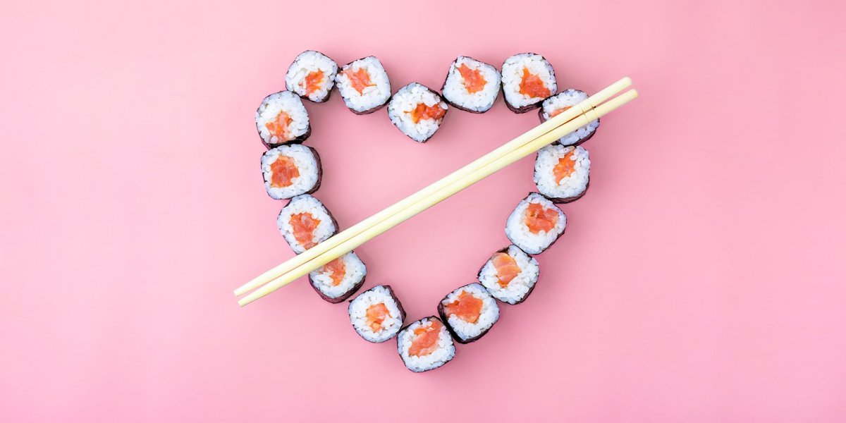 Открытка роллы супер с цветами