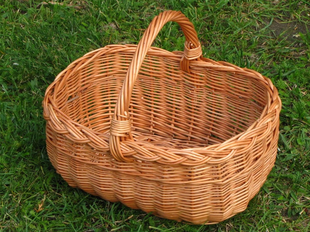 Корзинка плетеная для грибов