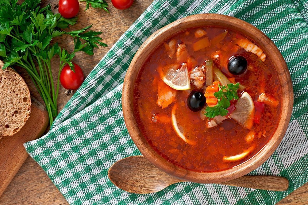Русские супы солянка