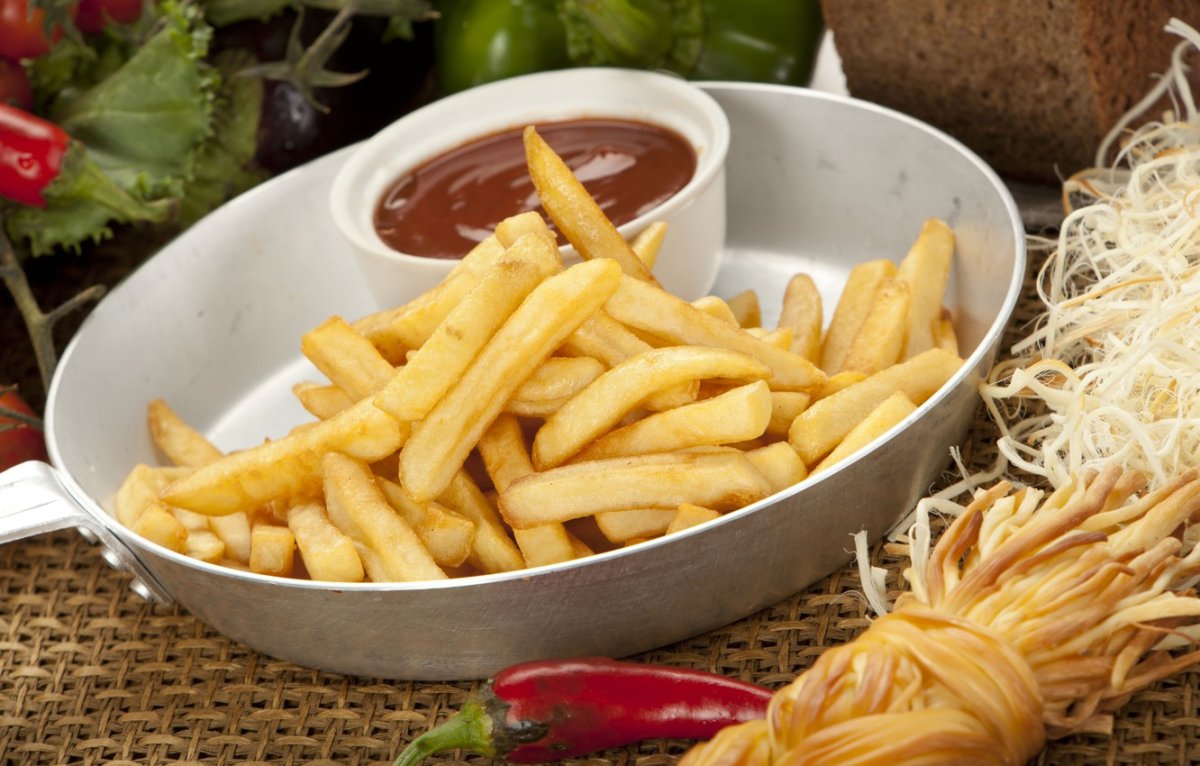 Картофель фри в ресторане