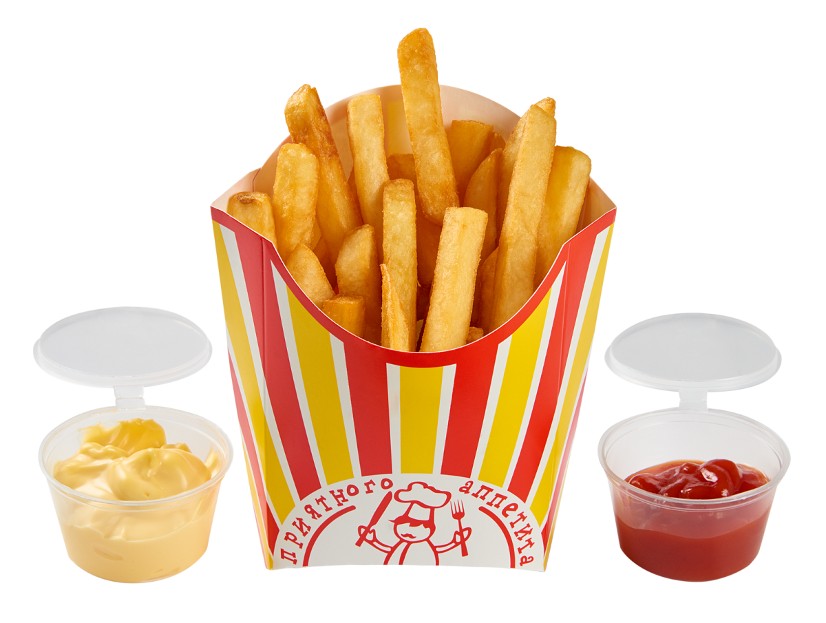 Картофель фри с кетчупом