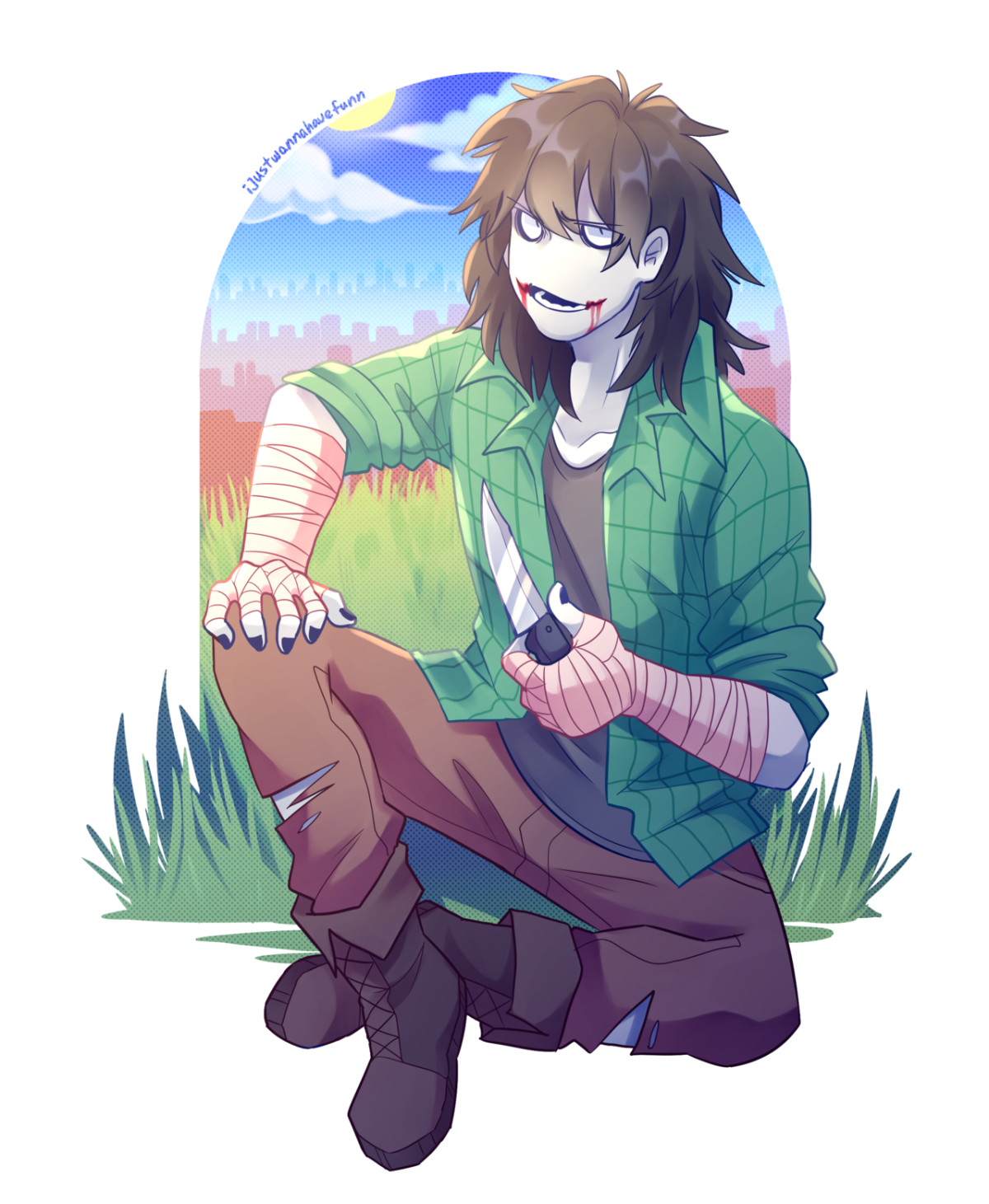 Крипипаста персонажи Бен и Джефф